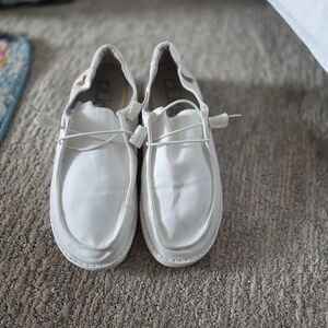 Hey Dude White Women's Sneakers